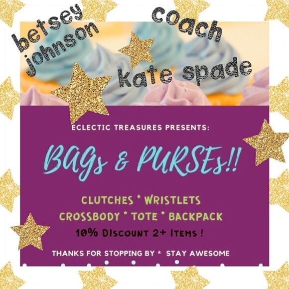 ⭐️👛BAGS👛PURSES👛CROSSBODY👛CLUTCHES👛TOTES👛SATCHELS⭐️Coach⭐️Betsey Johnson⭐️ - Picture 3 of 3